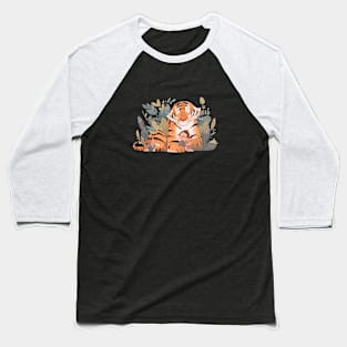 Adorable Tiger Animal Loving Cuddle Embrace Children Kid Tenderness Baseball T-Shirt